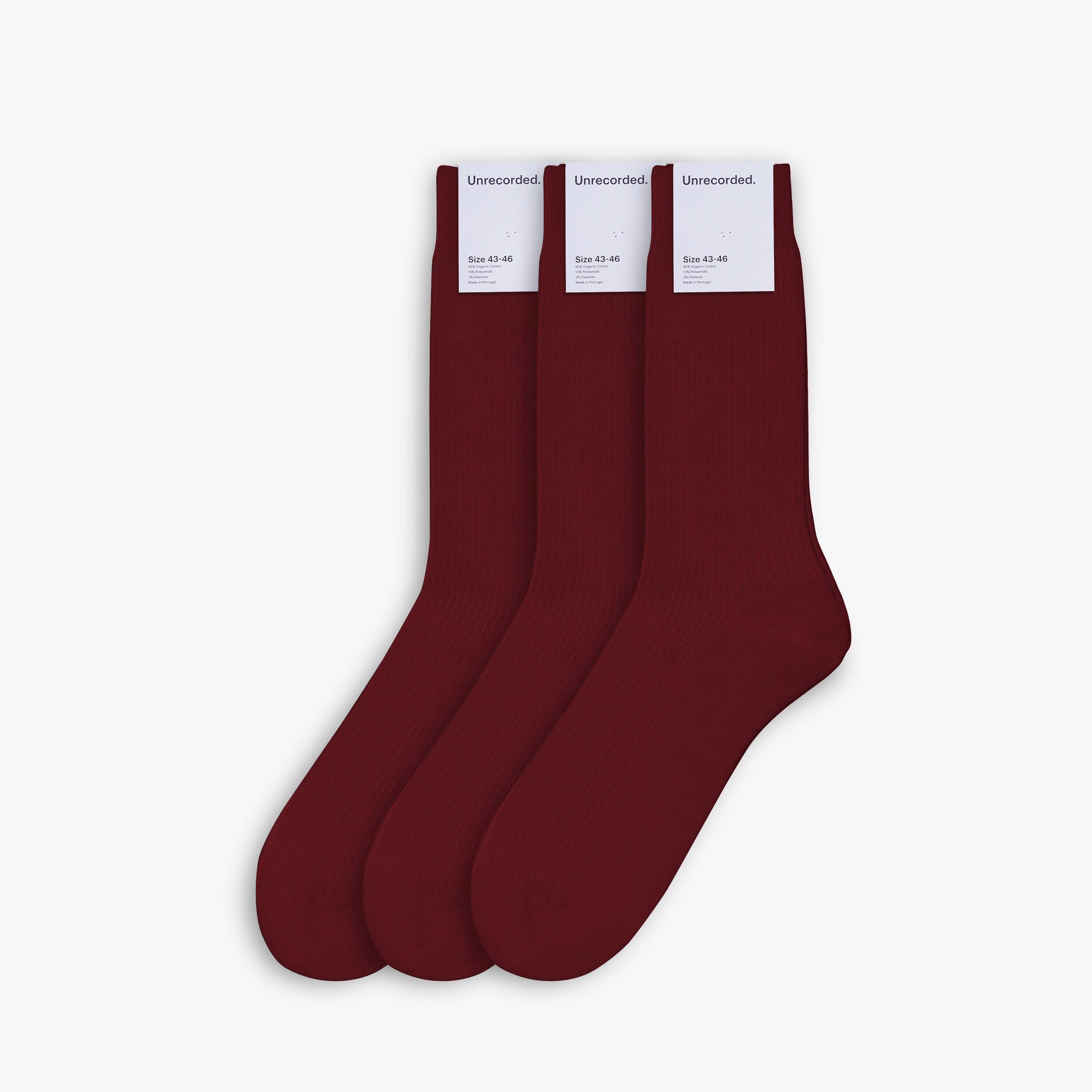 Socks Triple Red